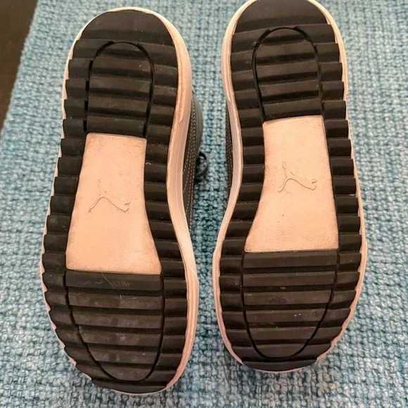 Puma Kaia Mid Platform Gray Sneaker With White Rubber Sole Women Sz 7 - Picture 8 of 11